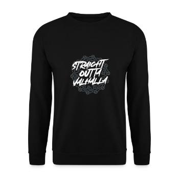 Direkt Aus Walhalla - Unisex Pullover - Schwarz - Vorne - Alina (178cm) & Michal (187cm)