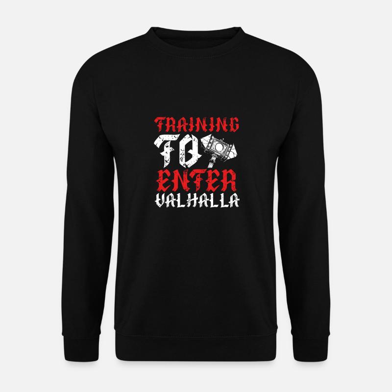 Valhalla Viking Hammer - Unisex Sweatshirt - black