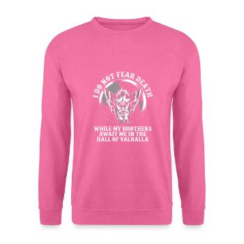 Attendez-vous à moi dans Valhalla Vikings - Sweat-shirt Unisexe - rose - Devant