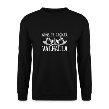 Sons of Ragnar Valhalla - Unisex Sweatshirt - black - Front - Alina (178cm) & Michal (187cm)