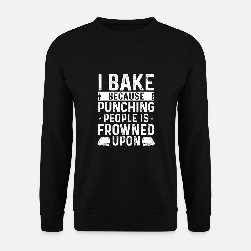 I Bake Weil boxing - Unisex Sweatshirt - black