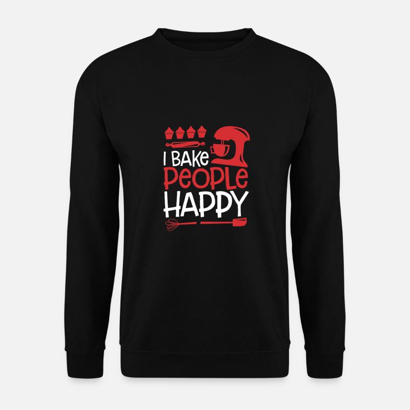 I Bake People Happy - Unisex Sweatshirt - black