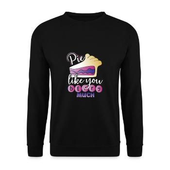 How Much Berry You Like - Unisex Sweatshirt - black - Front - Alina (178cm) & Michal (187cm)