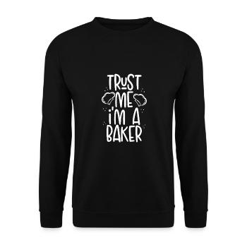 Croyez-moi, je suis boulanger - Sweat-shirt Unisexe - noir - Devant - Alina (178cm) & Michal (187cm)