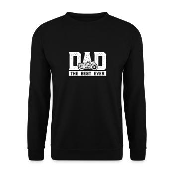 The best biker father of all time - Unisex Sweatshirt - black - Front - Alina (178cm) & Michal (187cm)