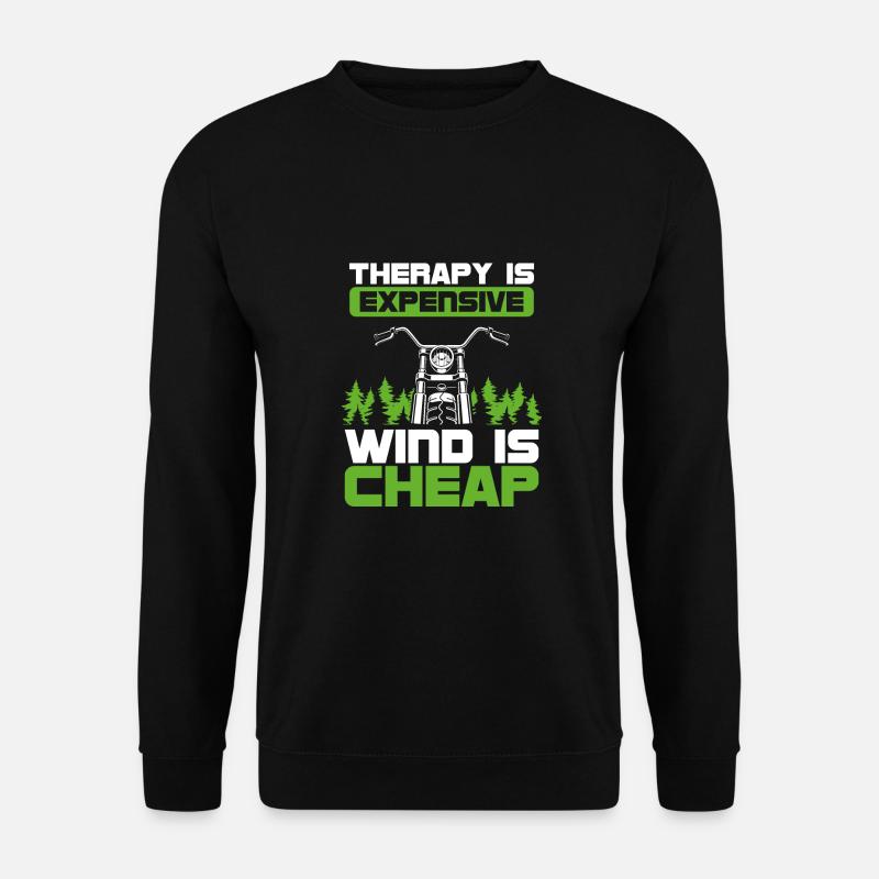 Biker wind is cheap - Unisex Sweatshirt - black