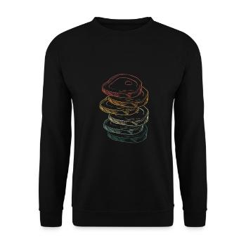 Beef Colorful Cooking - Unisex Sweatshirt - black - Front - Alina (178cm) & Michal (187cm)