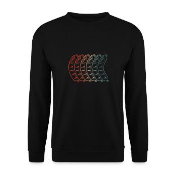 White Bratwurst - Unisex Sweatshirt - black - Front - Alina (178cm) & Michal (187cm)