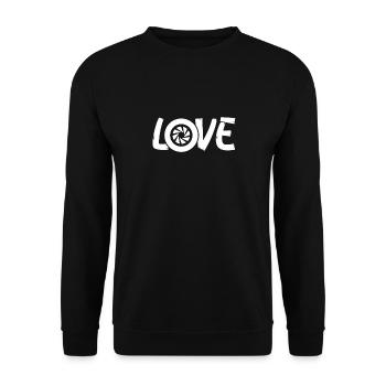 Liebe Zur Kamera - Unisex Pullover - Schwarz - Vorne - Alina (178cm) & Michal (187cm)