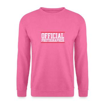 Official Photographer - Unisex Sweatshirt - pink - Front