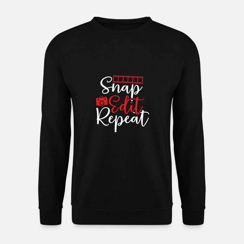 Modifier Snap Repeat - Sweat-shirt Unisexe - noir