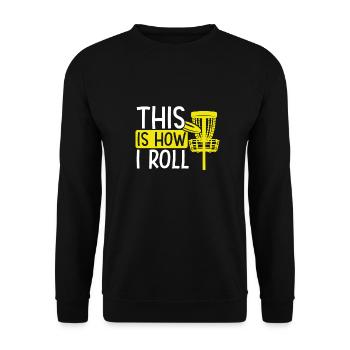 So Role I Disc Golf - Unisex Sweatshirt - black - Front - Alina (178cm) & Michal (187cm)
