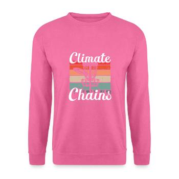 Chaînes climatiques Rétro - Sweat-shirt Unisexe - rose - Devant
