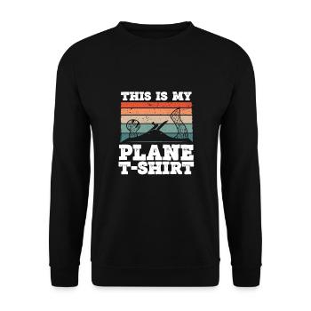 Das Ist Mein Ebene shirt - Unisex Pullover - Schwarz - Vorne - Alina (178cm) & Michal (187cm)