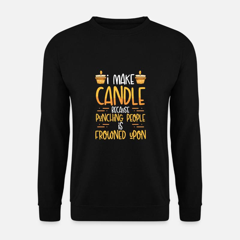 Funny I Make Candle - Unisex Sweatshirt - black