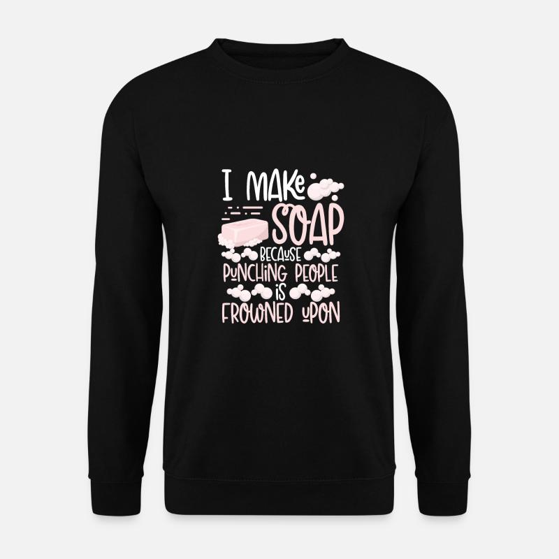 je fais du savon - Sweat-shirt Unisexe - noir