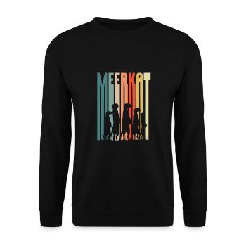 Suricates colorés - Sweat-shirt Unisexe - noir - Devant - Alina (178cm) & Michal (187cm)