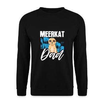 Suricate Papa - Sweat-shirt Unisexe - noir - Devant - Alina (178cm) & Michal (187cm)
