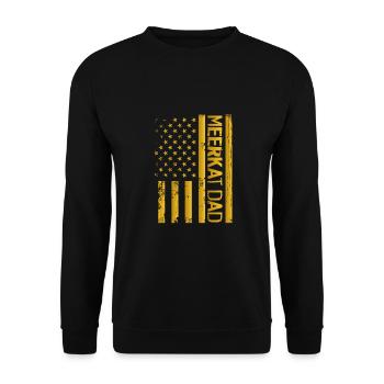 Père de Meerkat America - Sweat-shirt Unisexe - noir - Devant - Alina (178cm) & Michal (187cm)