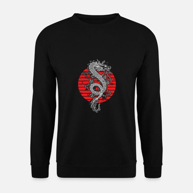 Craignez-moi, Dragon Soleil Rouge - Sweat-shirt Unisexe - noir