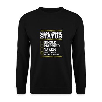 Statut de la relation - Sweat-shirt Unisexe - noir - Devant - Alina (178cm) & Michal (187cm)