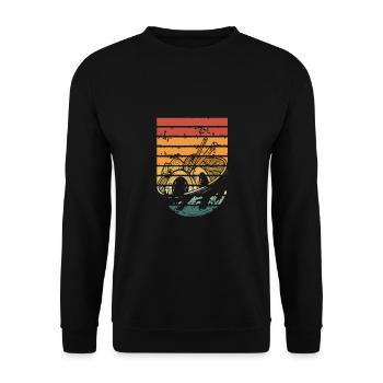 Ramen bowl retro - Unisex Sweatshirt - black - Front - Alina (178cm) & Michal (187cm)