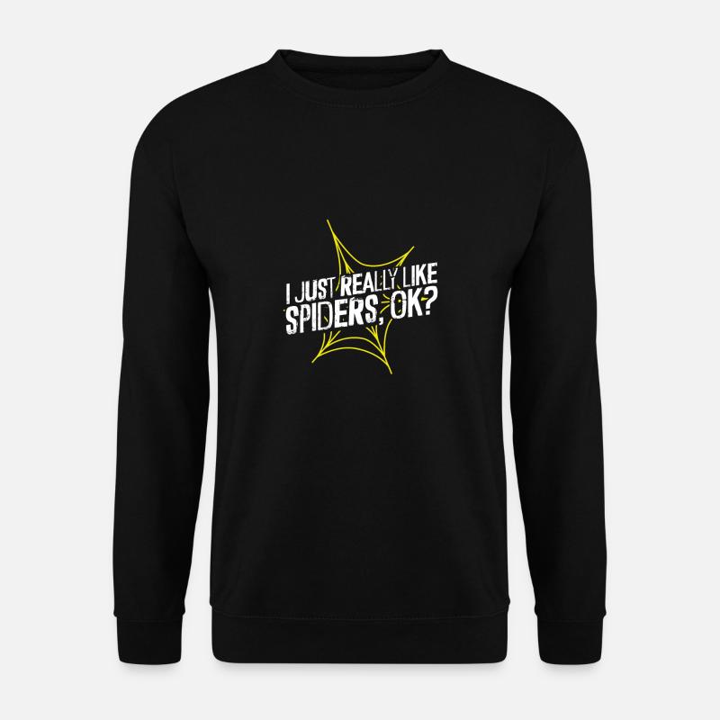 J’aime beaucoup les araignées - Sweat-shirt Unisexe - noir
