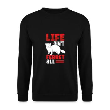 Vie de furet - Sweat-shirt Unisexe - noir - Devant - Alina (178cm) & Michal (187cm)