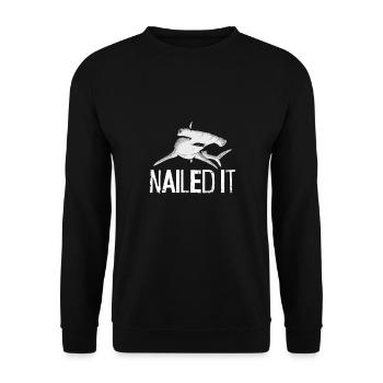 Le requin-marteau l’a fait - Sweat-shirt Unisexe - noir - Devant - Alina (178cm) & Michal (187cm)