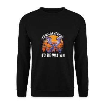 C’est la voie du dragon - Sweat-shirt Unisexe - noir - Devant - Alina (178cm) & Michal (187cm)