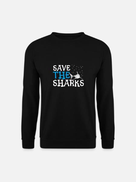 Save The Sharks - Unisex Sweatshirt - black