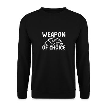 Arme de volleyball de choix - Sweat-shirt Unisexe - noir - Devant - Alina (178cm) & Michal (187cm)