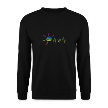 Frequency Of the Summer Sun - Unisex Sweatshirt - black - Front - Alina (178cm) & Michal (187cm)