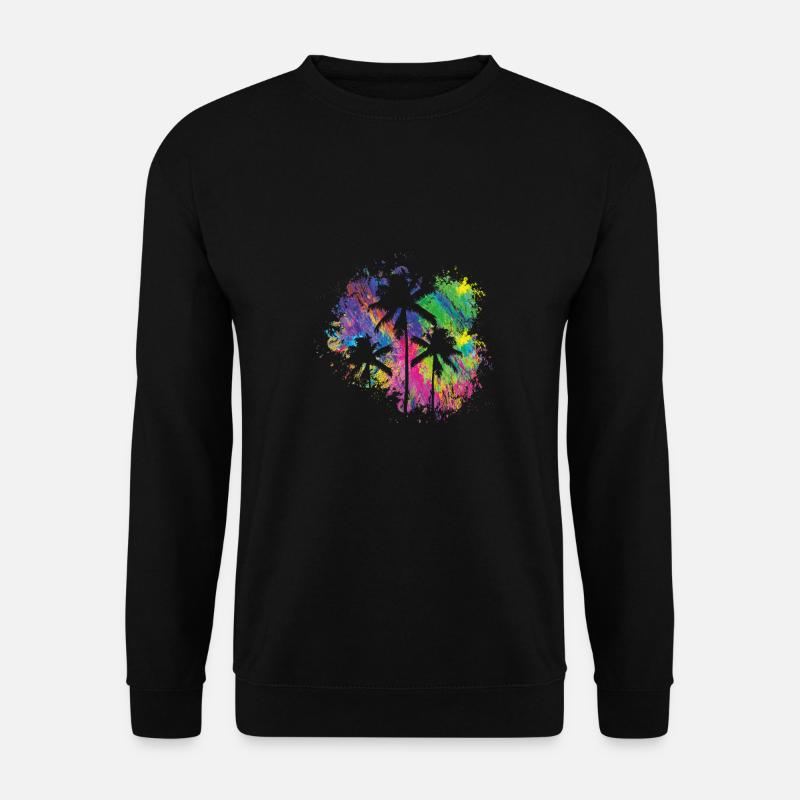 Summer palms - Unisex Sweatshirt - black
