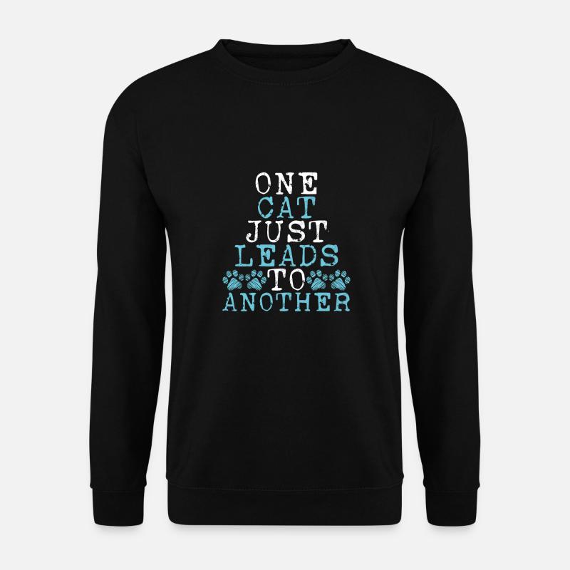 Eine Katze Führt Nur - Unisex Pullover - Schwarz