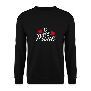 Be My Heart - Unisex Sweatshirt - black - Front - Alina (178cm) & Michal (187cm)