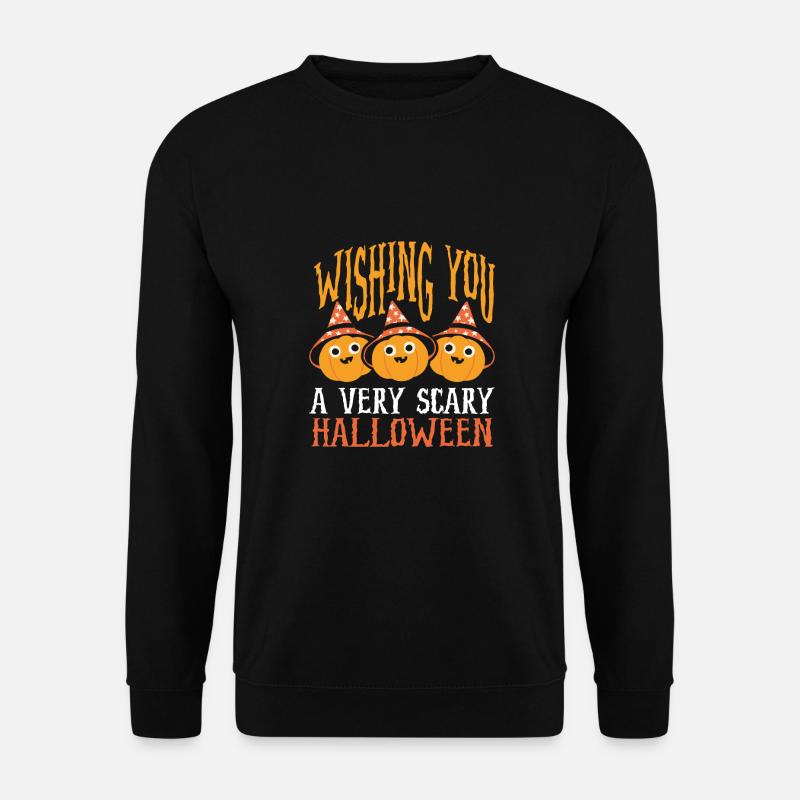 A very creepy Halloween - Unisex Sweatshirt - black