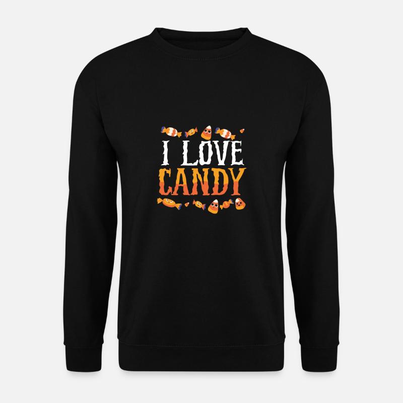 I love Halloween candy - Unisex Sweatshirt - black
