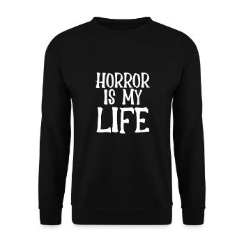 Terror is my life - Unisex Sweatshirt - black - Front - Alina (178cm) & Michal (187cm)
