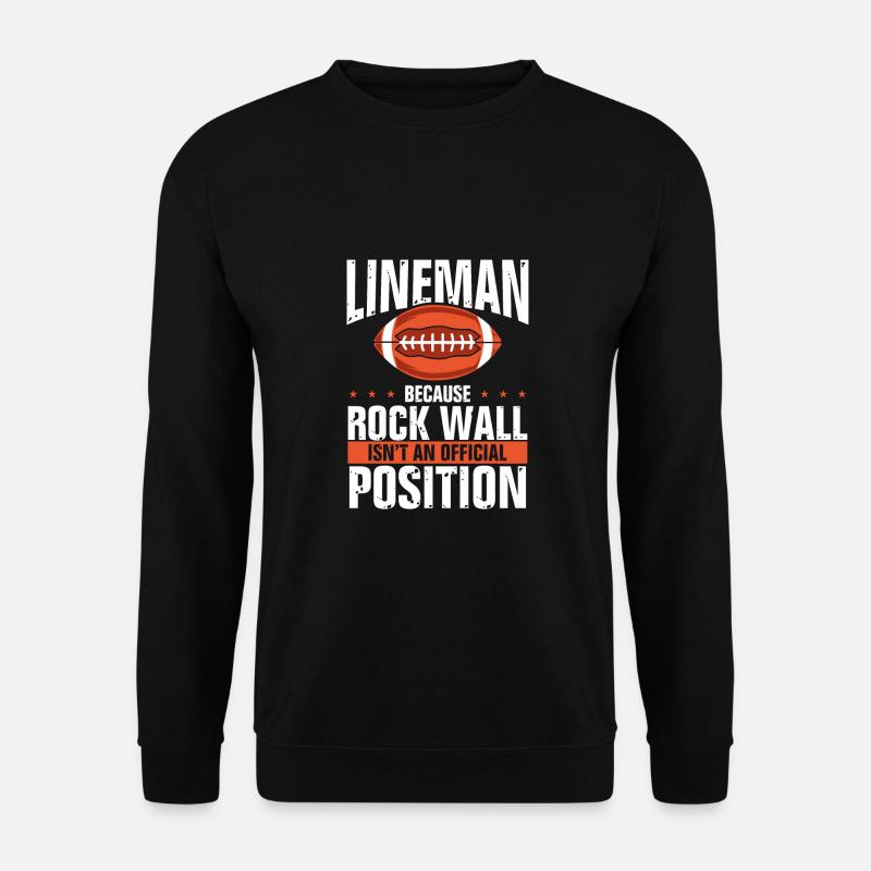 Lineman felswandposition - Unisex Pullover - Schwarz