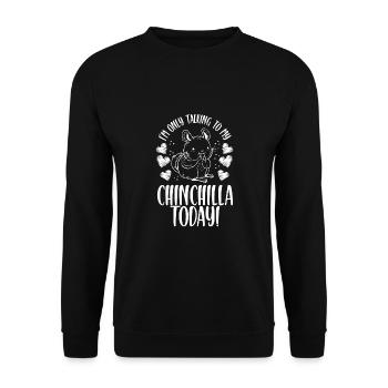 Schöne Chinchillas Heute - Unisex Pullover - Schwarz - Vorne - Alina (178cm) & Michal (187cm)