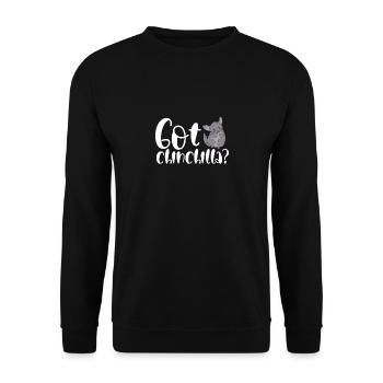 Habe Chinchilla - Unisex Pullover - Schwarz - Vorne - Alina (178cm) & Michal (187cm)
