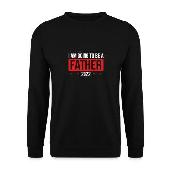 Ich werde Vater 2022 - Unisex Pullover - Schwarz - Vorne - Alina (178cm) & Michal (187cm)