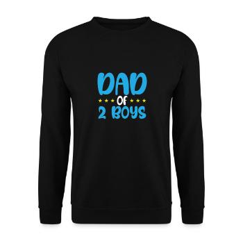 Vater Von Zwei Jungs - Unisex Pullover - Schwarz - Vorne - Alina (178cm) & Michal (187cm)
