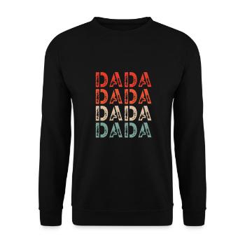 Bunter Papa - Unisex Pullover - Schwarz - Vorne - Alina (178cm) & Michal (187cm)