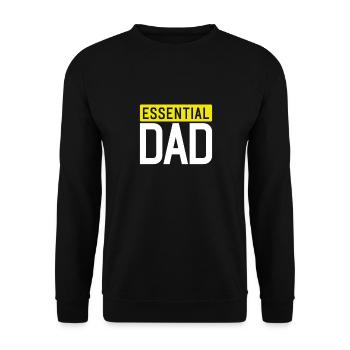 Unverzichtbarer Vater - Unisex Pullover - Schwarz - Vorne - Alina (178cm) & Michal (187cm)