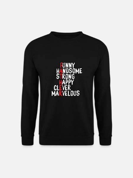 Name Des Vaters - Unisex Pullover - Schwarz