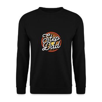 Stiefvater Retro vintage - Unisex Pullover - Schwarz - Vorne - Alina (178cm) & Michal (187cm)