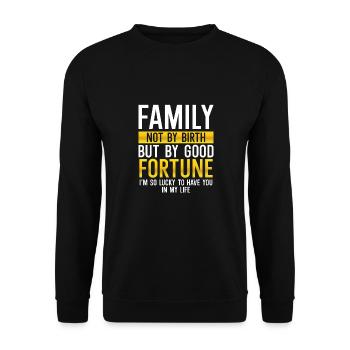 Ich Bin So Glücklich, Dich Zu Haben - Unisex Pullover - Schwarz - Vorne - Alina (178cm) & Michal (187cm)