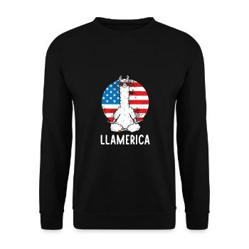 America is incredible - Unisex Sweatshirt - black - Front - Alina (178cm) & Michal (187cm)